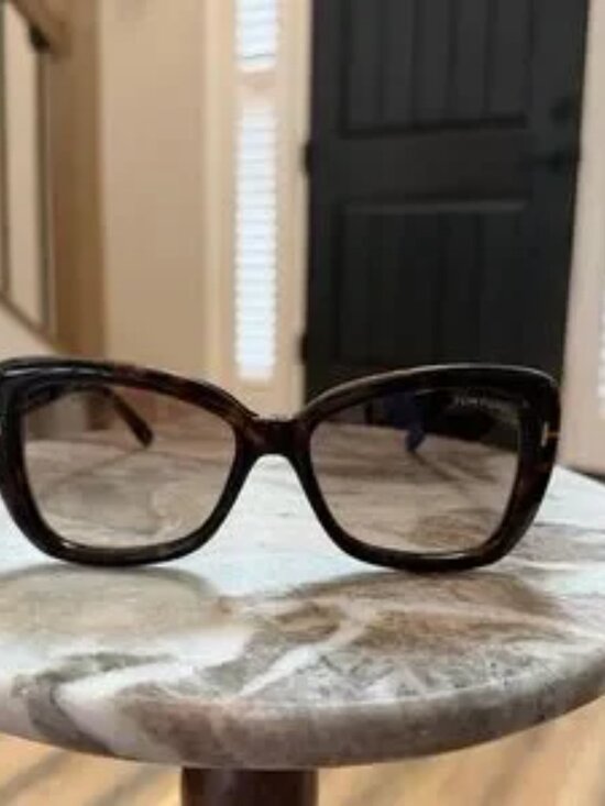 Tom Ford Classic Black Frame Gradient Sunglasses